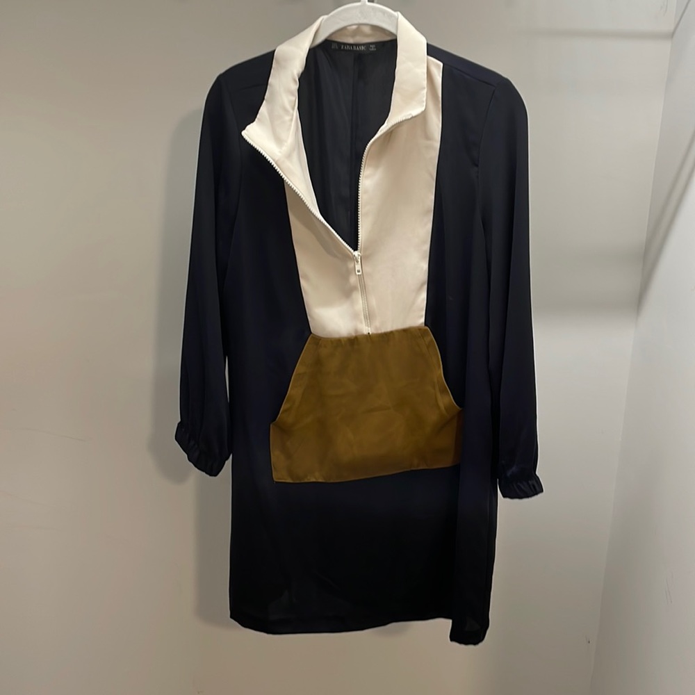 Brand New, Never Worn Zara Black Sheath Dress, Size Medium